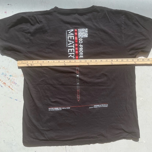 Men's Meater T-Shirt Black Schematic L Meateater Slicer Tool Carnivore Deli Meat - Picture 7 of 10